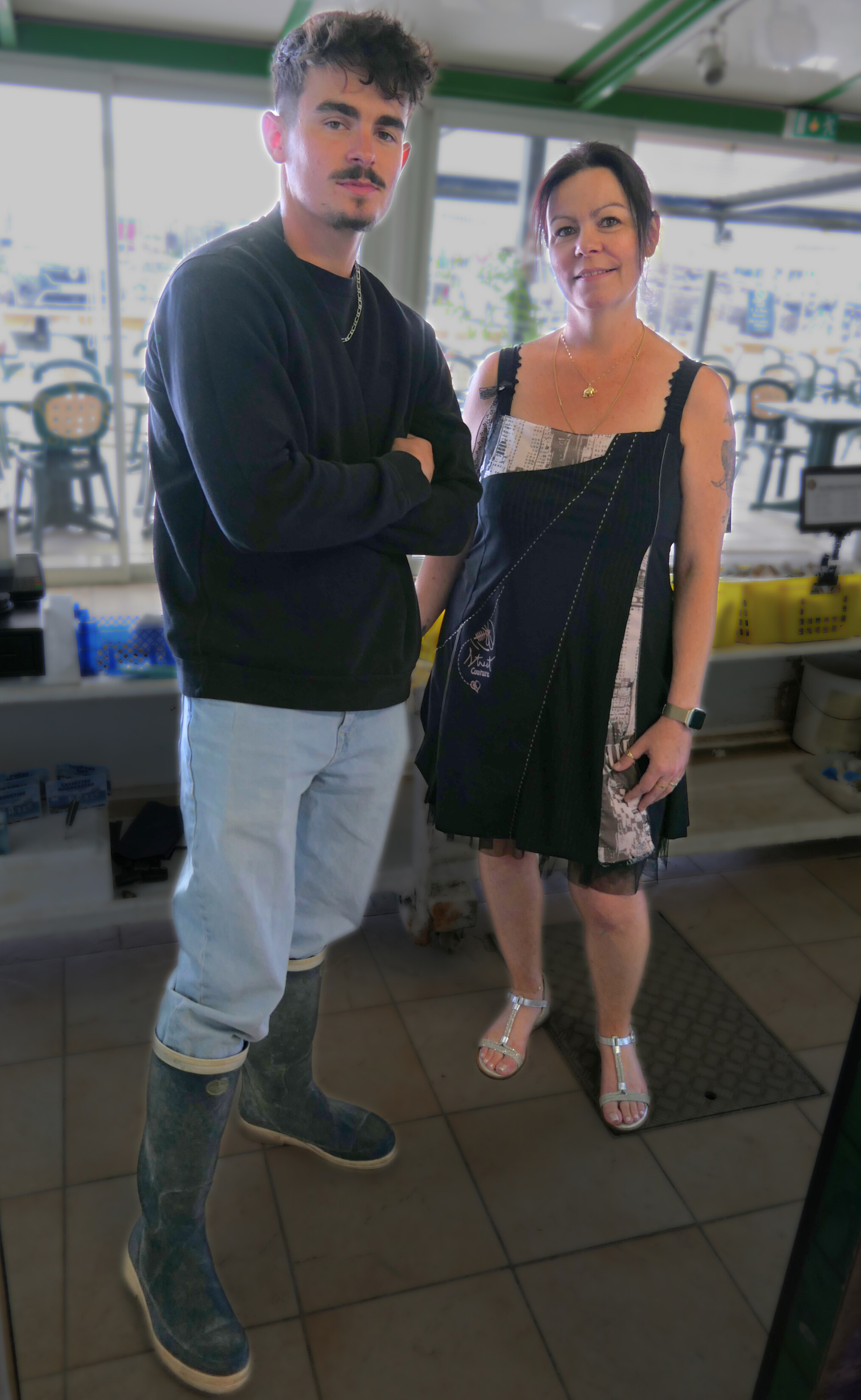 Ostréiculteur au travail